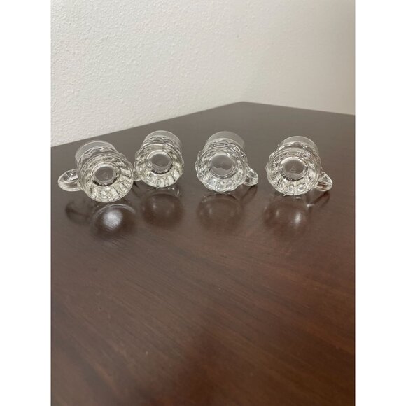 Vintage Federal Glass Beer Mug Shot Glasses Set Of 4 - Picture 3 of 3